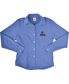 Promotional Apparel | Custom Promotional Clothing: Embroidered Ladies Long Sleeve Twill Dress Shirt